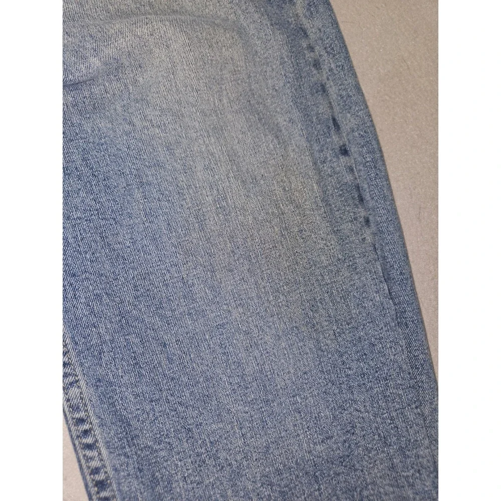 Wrangler Performance Series Straight Leg Jeans Light Wash Blue Sz 36x32